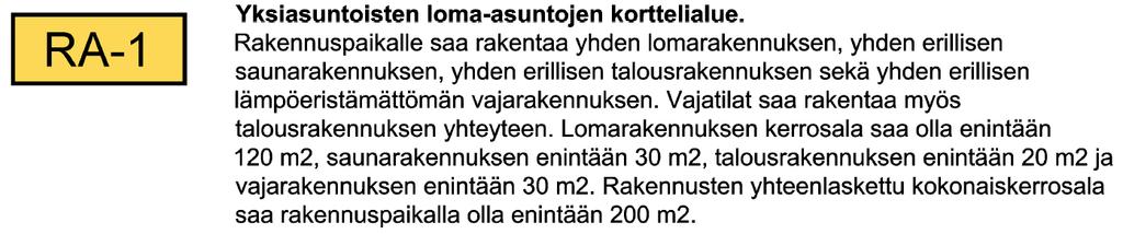 Nosto Consulting Oy 16 (19) 4.2. Aluevaraukset Korttelialueet Kortteli 1 Kortteli 29 Muut alueet Korttelialueiden ulkopuolinen alue on maa- ja metsätalousaluetta (M-1) sekä vesialuetta (W). 4.3.