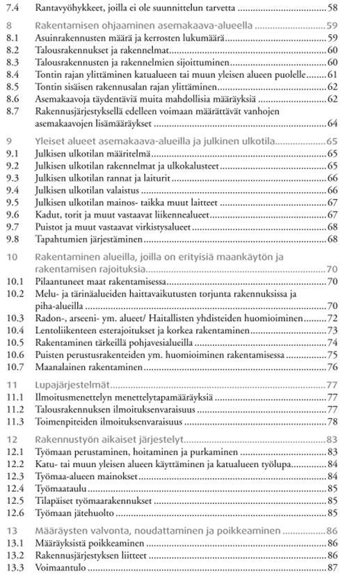 SISÄLLYS Alemmanasteiset normit MRA Rakentamismääräyskokoelma