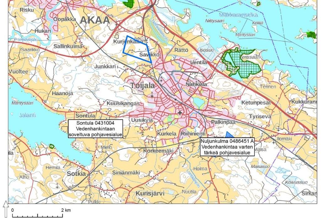rajaus) läheisyydessä