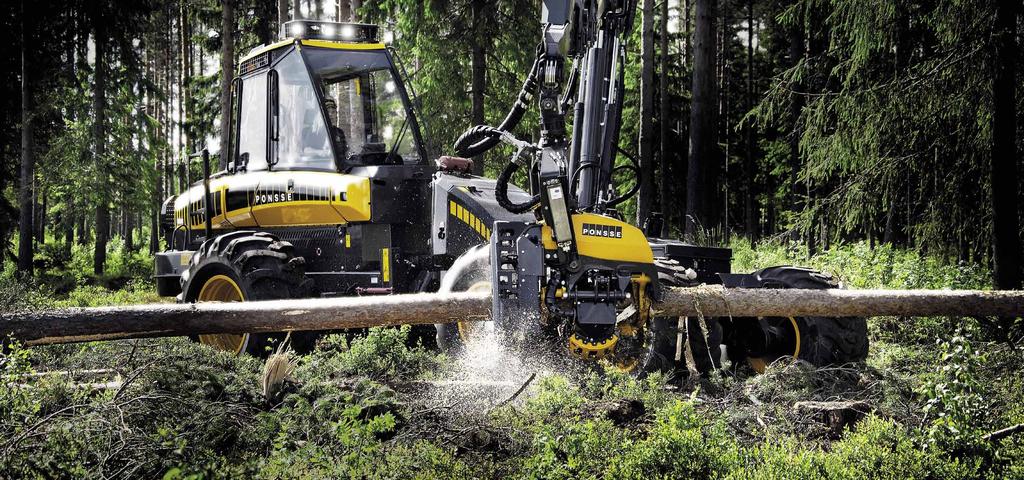 Suurten haasteiden harvesteri Lajissaan lyömätön Laajat savotat ja suuret puut vaativat koneelta äärimmäistä voimaa ja kestävyyttä. Näistä aineksista on tehty PONSSE Bear -harvesteri.