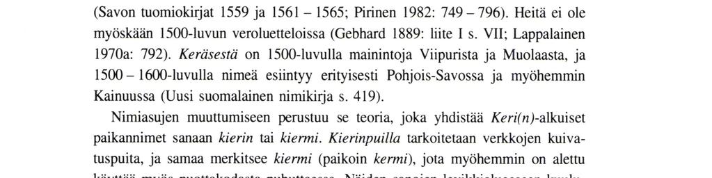Pekka Lappalainen luettelee tällaisia nimiä kymmenittäin.