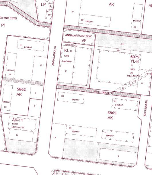 KIINTEISTÖ- JA KAAVATIEDOT 6 Kaavoitus Asemakaavassa kohde kuuluu liikerakennusten korttelialueeseen (KL).