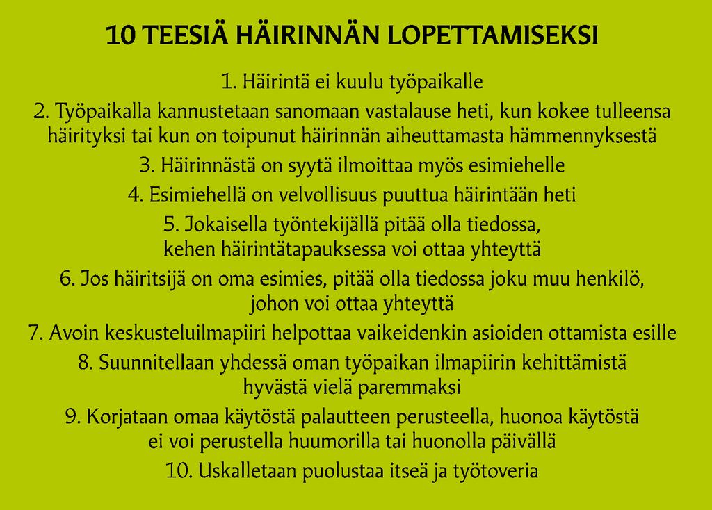 Vihreäkortti: 10 teesiä