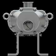 mahdollistaa pienemmät välykset ja laajemman viskositeettialueen pumppaamisen Ruostumattomasta 316L-teräksestä valmistettu pumpun runko ja suojus Tuotetiiviste ja rajatiiviste ovat identtisiä;