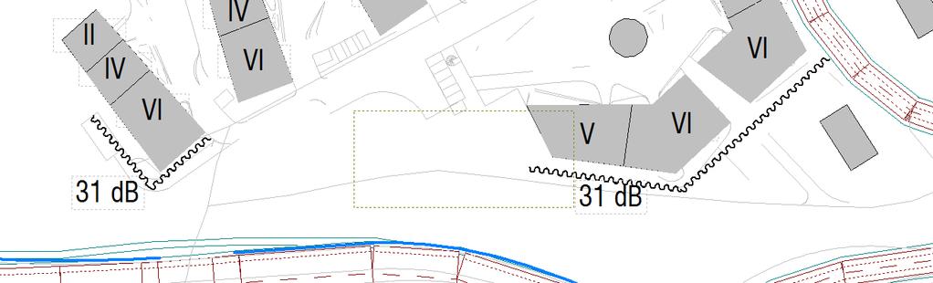 Lausunto 6836-1c 11(13) Rakennusten kartassa merkityt julkisivut on suunniteltava siten, että rakennuksen julkisivuun kohdistuvan A-painotetun äänitason, ilman julkisivusta tulevia heijastuksia, ja