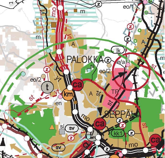 45:012 / Kirrinmäki / ASEMAKAAVASELOSTUS 05.12.2017 (6) Karttaote maakuntakaavasta. Yleiskaavat Alueella on voimassa valtuuston 10.11.