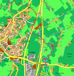 Suunnittlun lähtöohd, slvityst j mm suunnitlm Nyytilnn mä R n Alun topogrfi vihtlv purols +8 m:stä orimpn ohtn +9 m:iin (N000). Alull pioin jyriä lliorintitä.