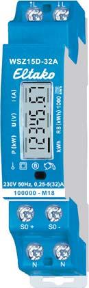 Elektroninen 1-vaihe-energiamittari WSZ15D Elektroninen 3-vaihe-energiamittari DSZ15D-3x80 A WSZ15D-32A 3 Digitaalinen 1-vaihe energiamittari, kalibroitu mittalaitedirektiivin (MID) mukaisesti.