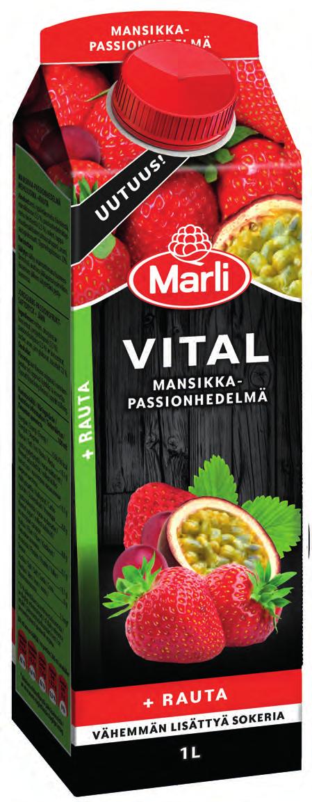 Tuotteeseen on lisätty rautaa. Uutuus!