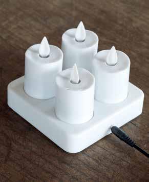 hiekkakoristelulla 17380 Flame LED kruunukynttilä 3