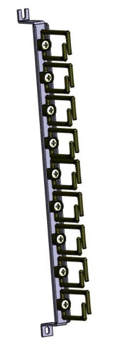 Tuuletinmoduuli 2-puhallinta termostaatilla 7271351 LT21310 Sovitepala ETSI/19" 1 U 7271095 LT16995 Sovitekisko