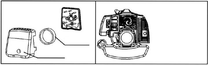 5. Tanklockets läge (Figur 9). Förgasaren kräver normalt ingen justering då den justerats till bästa läge på fabriken.