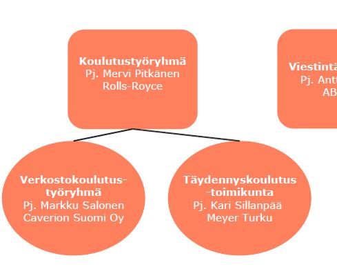 Eri työryhmien ja toimijoiden työskentelyn / keskustelun synergioiden löytäminen Työryhmään kutsuttu mukaan vakinaisesti Verkostotyöryhmän