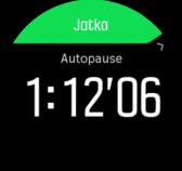 Jos automaattinen tauko on päällä tallennuksen aikana, esiin ponnahtava ikkuna ilmoittaa, kun tallennus on keskeytynyt automaattisesti.