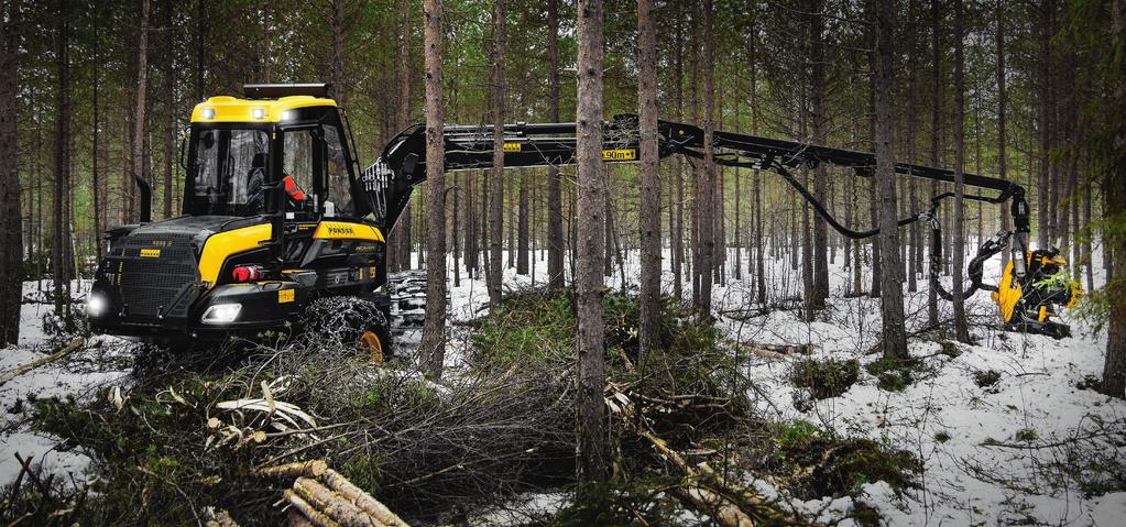 JÄMÄKKÄ JA KETTERÄ TODELLINEN HARVENNUSTYÖMAIDEN TEHOPAKKAUS PONSSE Beaver on luotettava ja monipuolinen harvesteri joka soveltuu hyvin tiheiltä ensiharvennuksilta uudistushakkuuseen.