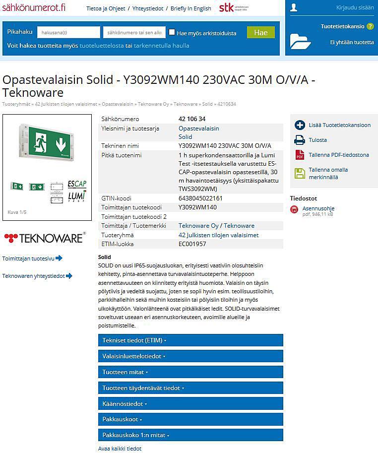 Sähkönumerot.