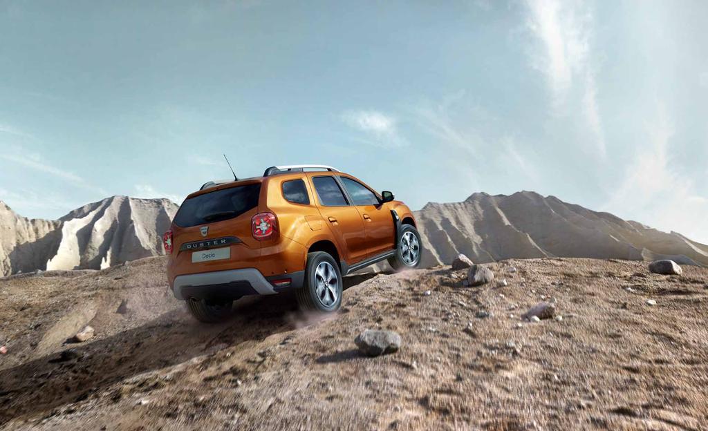 4X4-MONITORI MAASTOAJOON Dusterilla kuljet kaikkialle Ylämäki, alamäki, mökkitie
