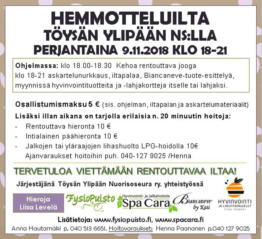 Marraskuu/2018 Su 25.11. Su 25.11. Ma 26.11. Ke 28.11. To 29.11. Su 2.12.