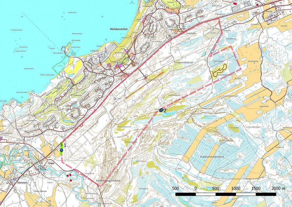 9 5. Tulokset Maastotarkastuksessa ei löytynyt muinaisjäännöksiä. Muuna kulttuuriympäristökohteena huomioitiin kaavan lounaisreunalla n. 150 m Pohjanmaan rantatien linjausta.