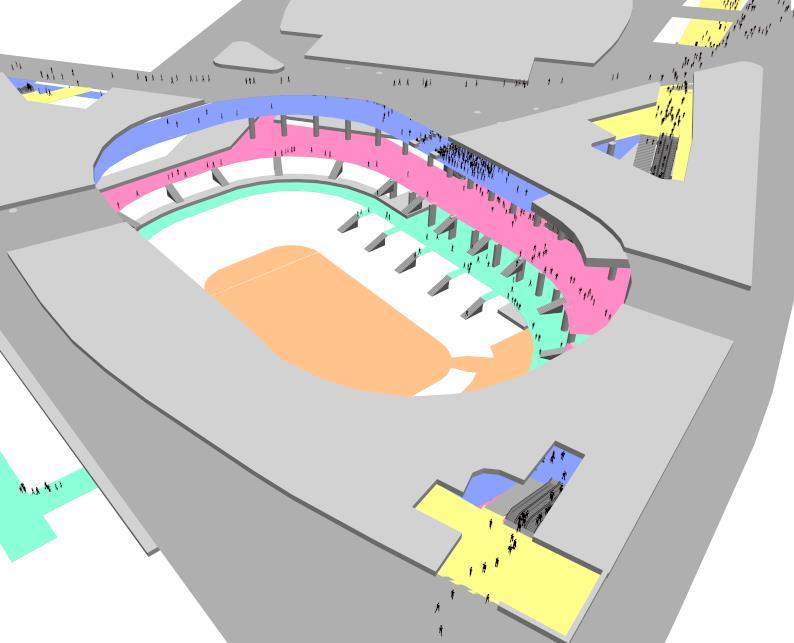 Garden Helsinki Gardenin yleisötilaisuuksien jalankulkuvirtojen tarkastelut 12.3.2018 3 TOIMIVUUS: SAAPUVA YLEISÖ 3.