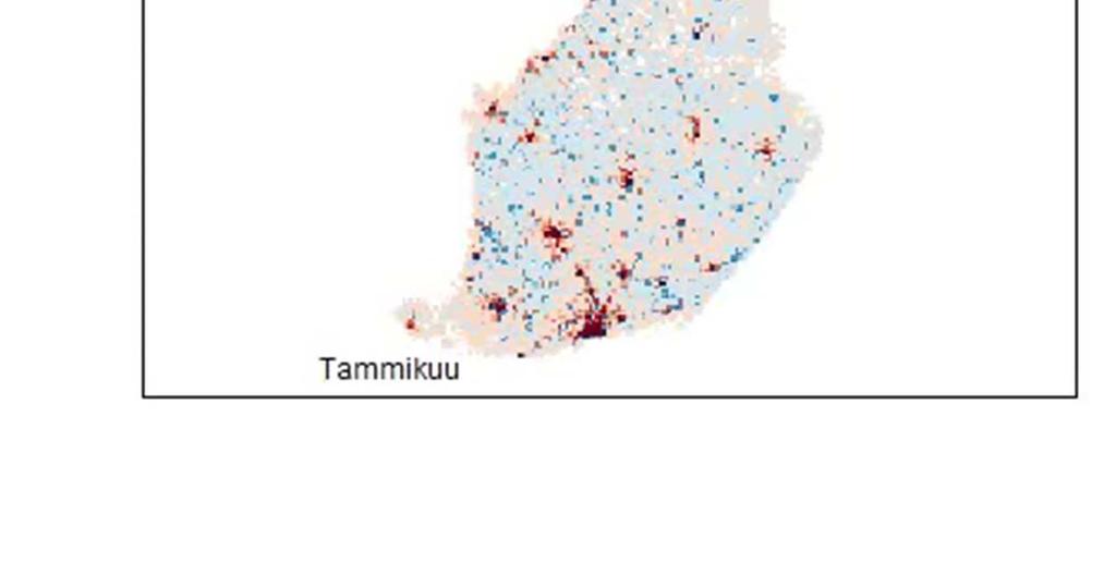 Monipaikkaisuus ja ihmisten liikkuminen haastaa perinteiset väestötilastot Tilastoitu väkiluku vähentyi väestötappioruuduilla 230 657 henkilöä vuosien 2005 ja 2016 välillä (väestöruutuja n = 7258, 60