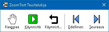 Kappale 7 Työkalut toiminnot 211 Taustalukija Taustalukija mahdollistaa dokumenttien, verkkosivujen, sähköpostien ja minkä tahansa tekstin kopioimisen ja kuuntelemisen samalla, kun teet muita