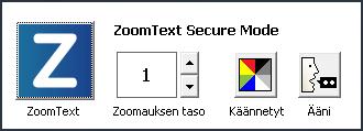 Kappale 3 ZoomTextin käyttäminen 31 Windows sisäänkirjautuminen ja Suojatun tilan tuki ZoomText suojattu tila tuo tarvittavan suurennuksen ja ruudun lukemisen Windows sisäänkirjautumisikkunaan ja
