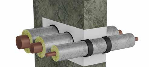 Kipsilevy ja betoniseinä 130 mm Taulukko: 32 Paloluokka E 240 / EI 240 Kipsilevy ja betoniseinä 130 mm.