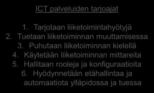 Ajatuksia ICT palveluiden tarjonnan ja saatavuuden parantamiseksi Lapissa ICT palveluiden