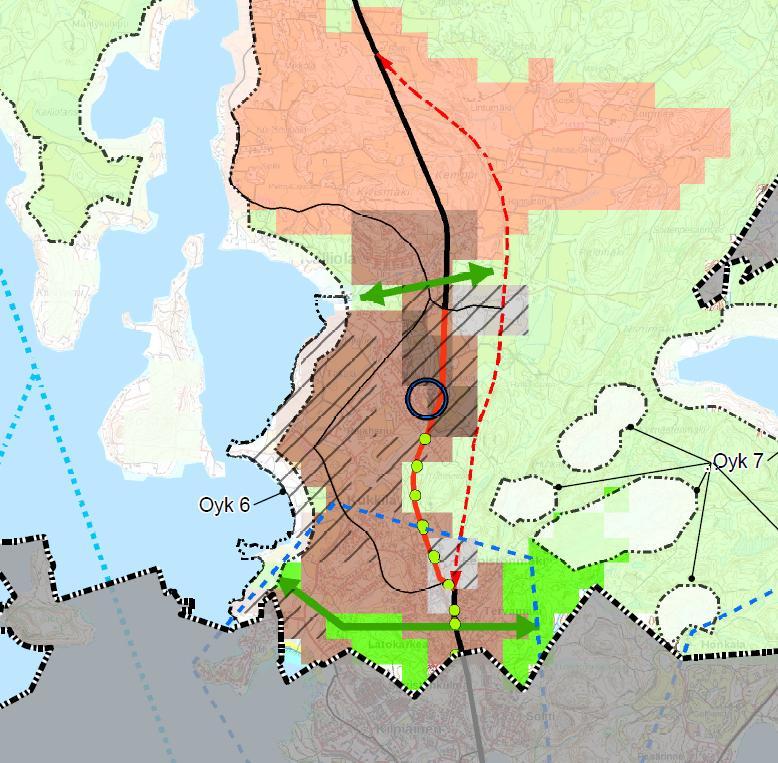 pohjautuu maakuntakaavamerkintään sekä ELY-keskuksen aluevaraussuunnitelmaan (Aluevaraussuunnitelma valtatien 24 parantamiseksi).