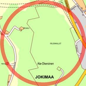 Suunnittelualue sijaitsee n. 5,5 km etäisyydellä Lahden kauppatorilta lounaaseen.