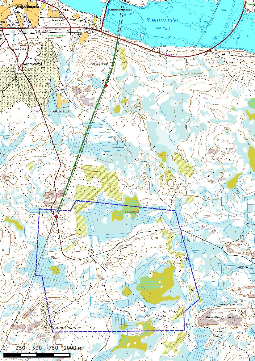 17 Kartta 7. Inventointialueelta kartoitettujen kohteiden sijainti.