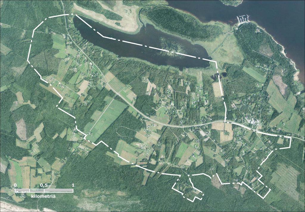 2. Suunnittelualue Suunnittelualue muodostuu Hailuodontien varrella sijaitsevista Peherryksen, Ervastinkylän ja Pajuniemen kyläalueista.