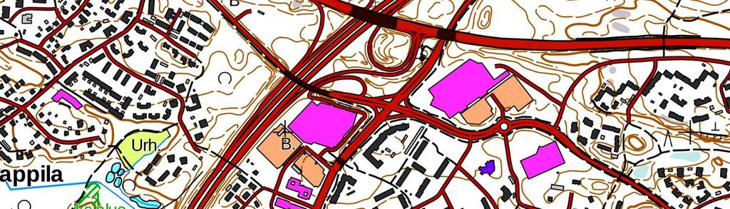 Suunniteltu tonttiliittymä on noin 280m Luhtaankadun tasoliittymästä.