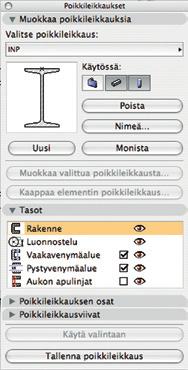 Uusi merkintä luodaan myös Aloita/lopeta korjaukset -painikkeesta, jos projektissa ei vielä ole yhtään merkintää. Merkinnän voi poistaa Poista merkintä -painikkeesta.