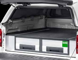 bott vario Renault Alaskan kuormanvarmistus Lattian alle asennettava