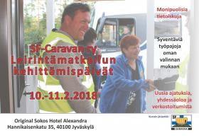 Kurssin hinta 149 / osallistuja (sisältää ohjelman mukaiset ateriat). Kurssimaksu laskutetaan ilmoittautumisajan päätyttyä. Ilmoittautuminen 11.1.2018 mennessä: https://www.karavaanarit.