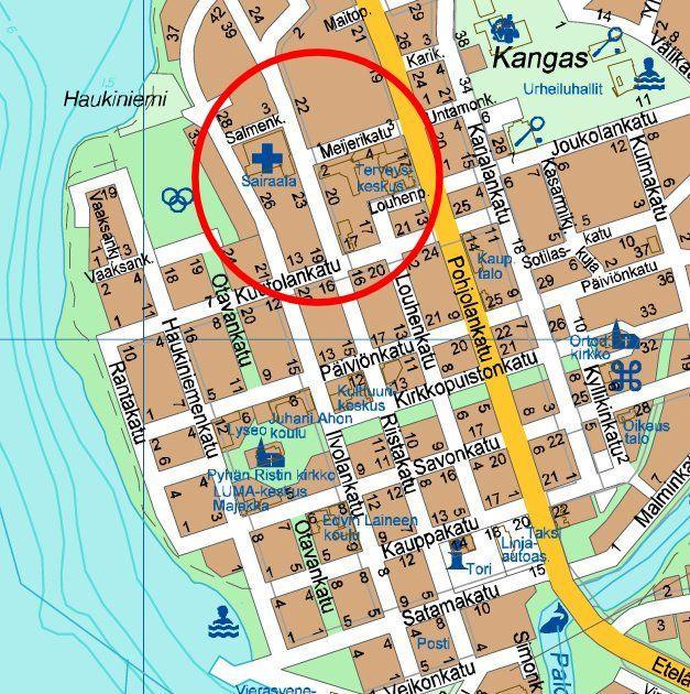 Kaavaselostus 2 (26) 1.TIIVISTELMÄ 1.1.Asemakaavan muutosalue Asemakaavaa muutetaan kortteleissa 36 (sairaala), 37 (terveyskeskus), 38 (huoltoasema), 130 sekä osittain kortteleissa 102 ja 103.