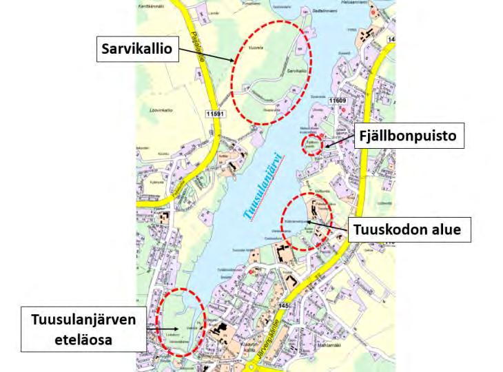 Tuusulan kunta järjestää suunnittelutyöpajan, jossa pureudutaan Sarvikallion, Fjällbonpuiston, Tuuskodon sekä Tuusulanjärven eteläosan virkistysalueiden suunnitteluun Aika: to 30.11.