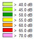 59 db. D-talossa (Raudikkokuja 7) tasot ovat vastaavasti 58 db ja 57 db. E- ja F-talojen Raudikkokuja 8a ja 8b) julkisivuilla tasot ovat enimmillään 53 db eli alle päiväajan ohjearvon.