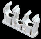 valkoinen 10 kpl 3298055 Putkipidin 2-OS muovi 28mm valkoinen 10 kpl 3298060 Putkipidin 2-OS muovi 10mm kromi 10 kpl 3298061 Putkipidin 2-OS muovi 12mm kromi 10
