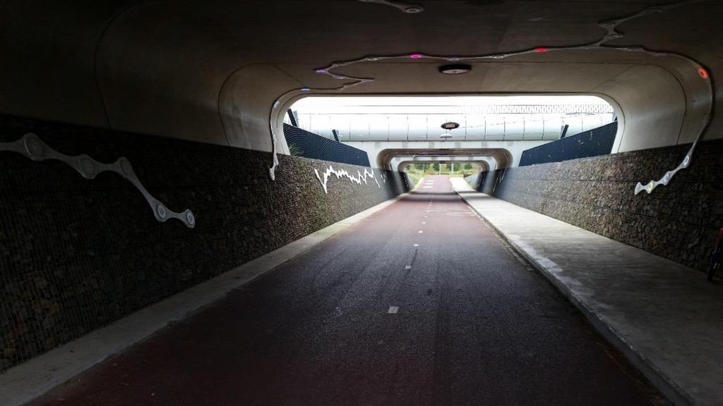 Rijnwaalpad Valoteos tunnelissa Valoteos, pyöräilyyn kannustaminen pelillistämisen avulla ja tiedonkeruu Bicycle buddy-sovellus Androidille ja IPhonelle Nopeus, kalorit, säästyneet päästöt Säätiedot