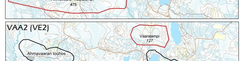 sivukiven läjitysalueiden valumavesien osalta.