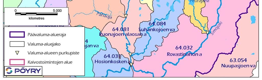 Hankealueella sijaitsevia järviä tai lampia ovat Palolampi, Yli-Portimojärvi, Ahmalammit, Niittylampi, Suhankojärvi, Särkilampi, Vaaralampi, Takalampi, Konttijärvi ja Piilolampi.