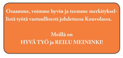 1. Johdanto Tasa-arvo- ja yhdenvertaisuussuunnitelman avulla toteutetaan Kouvolan kaupunkistrategiaa. Tavoitteet saavutetaan osaavan ja hyvinvoivan henkilöstön avulla.