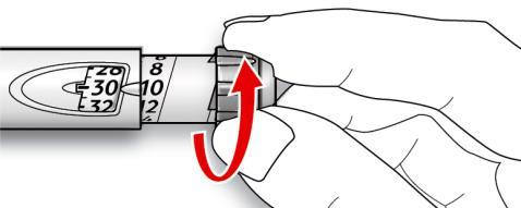 Vaihda neula ja yritä uudelleen. Jos insuliinia ei ilmesty neulan vaihdon jälkeen, SoloStar-kynäsi voi olla vaurioitunut. Älä käytä tätä SoloStar-kynää. Vaihe 4.