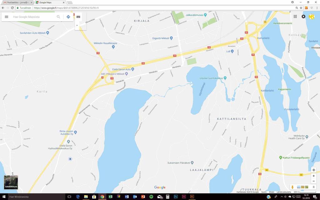 Vanha Otavantie Mikkelin Reaalikirppis 13 Yrittäjänkatu Teollisuuskatu u Rinnekatu 13 Rinnekatu idl Setrikatu 15 telä-savon Auto 13 Urpolan jalkapallokenttä Hietakatu etäjistönkatu Urpolankatu