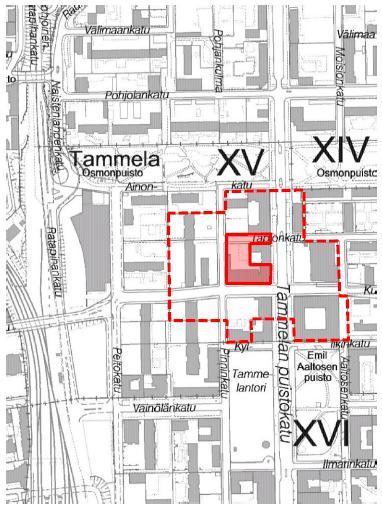 1. JOHDANTO Tämä meluselvitys liittyy Tampereen kaupungin Tammelan (XV) kaupunginosan asemakaavatyöhön. Suunnittelualue sijaitsee osoitteessa Tammelan puistokatu 20/Kullervonkatu 9/Tapionkatu 10.