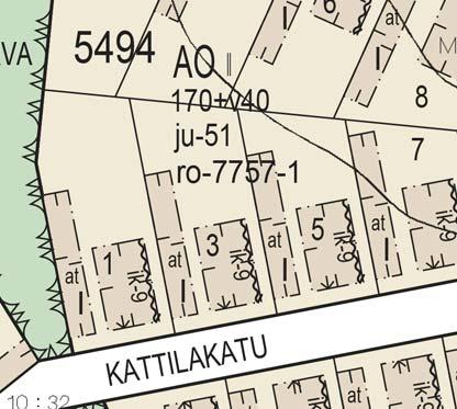 Tonttien lukumäärä: 44 Tontin pinta-ala: 400-700 m 2