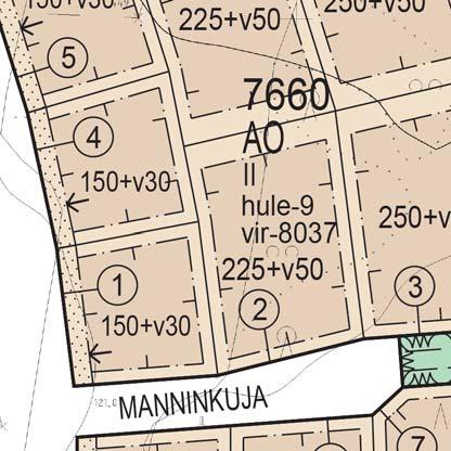 Frans Emilin kadun varren tontit ovat pienempiä kuin lyhyiden